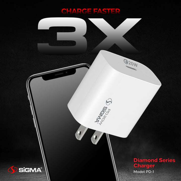 SIGMA NEO POWER PD1 (20W) DIAMOND SERIES CHARGER Iphone series