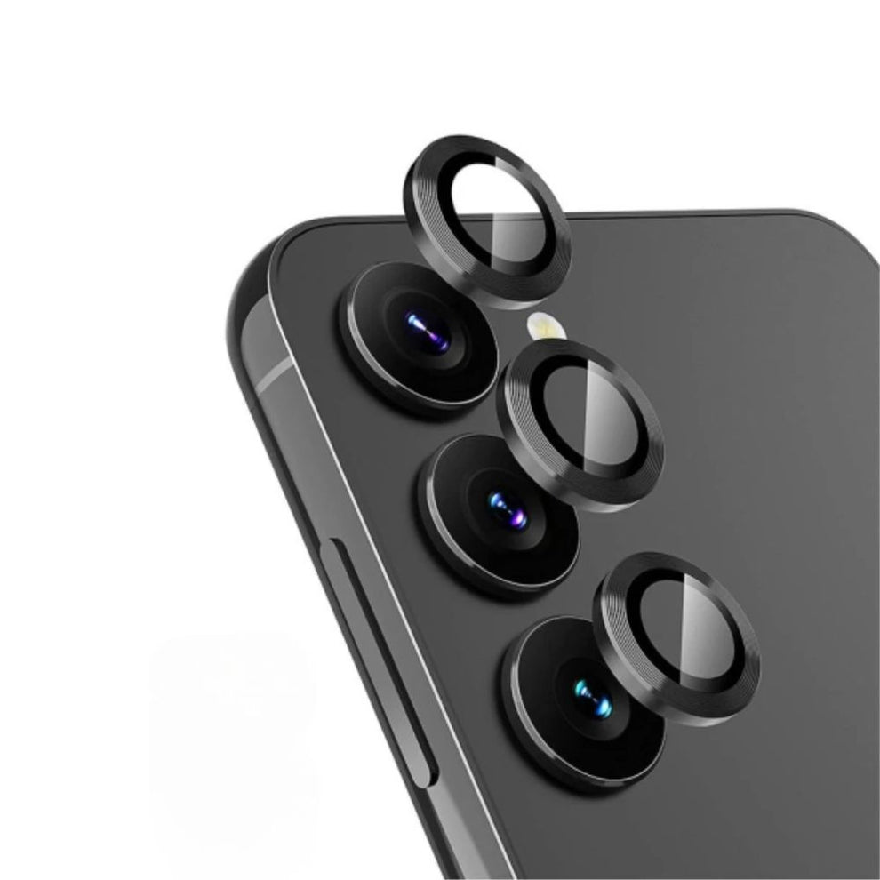 For iPhone Camera Lens Protector Rings Aluminum +Tempered Glass Scratch Resistant