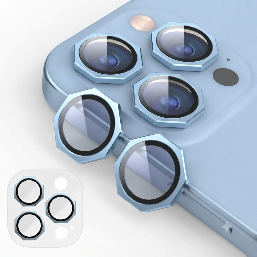 Octagon Camera Lens Protector For iphone