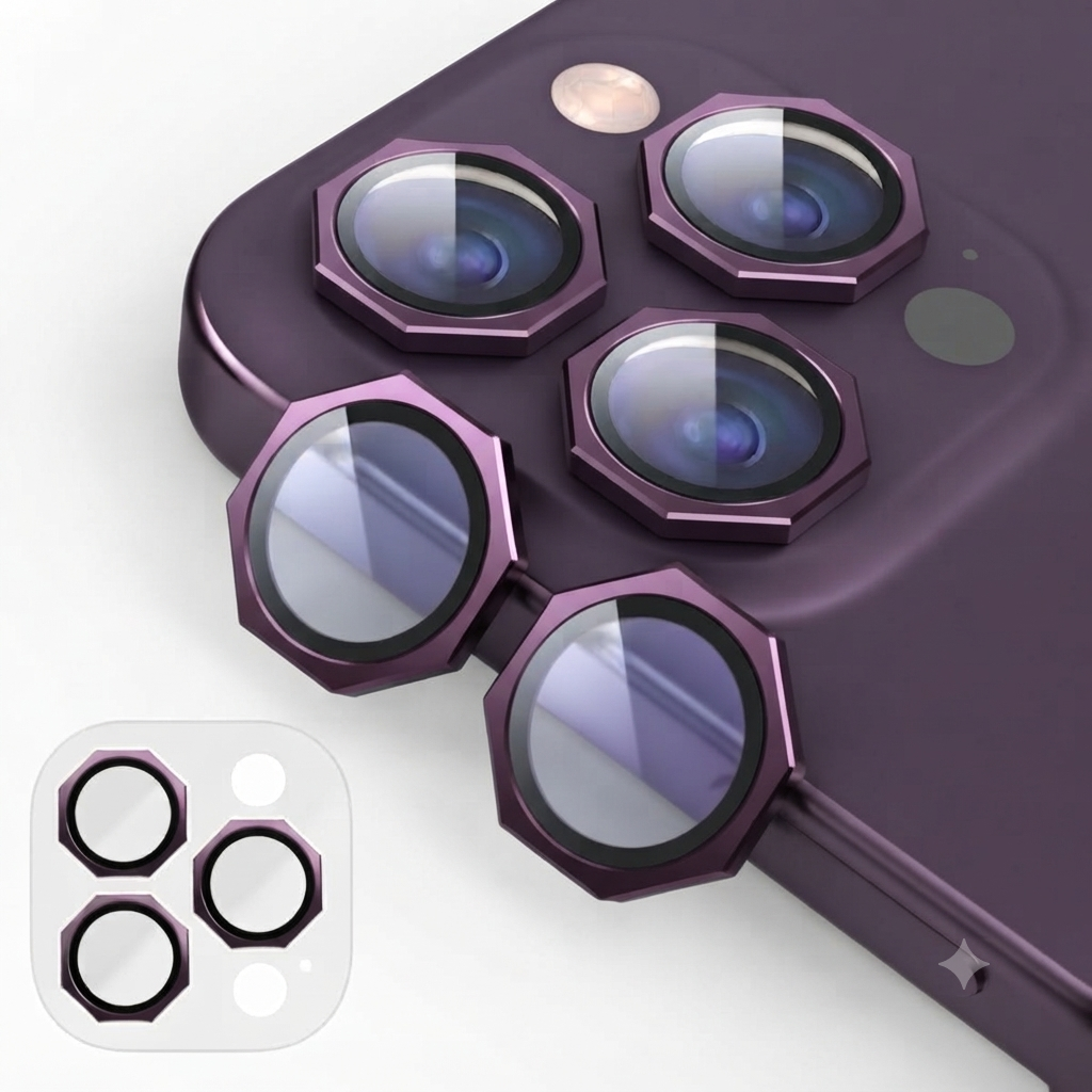 Octagon Camera Lens Protector For iphone