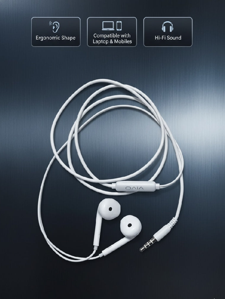 Oppo, Infinix,vivo,Tecno,huwai,Original Handsfree Headphones Handsfree / Earphones 3.5mm With Mic For PUBG Real Gamming, Online Steaming Watching Movies, Online Classes, cute handfree for girls Android Mobiles