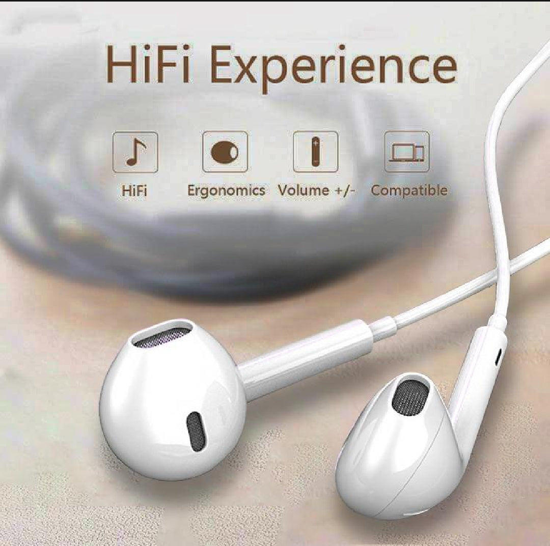 Oppo, Infinix,vivo,Tecno,huwai,Original Handsfree Headphones Handsfree / Earphones 3.5mm With Mic For PUBG Real Gamming, Online Steaming Watching Movies, Online Classes, cute handfree for girls Android Mobiles