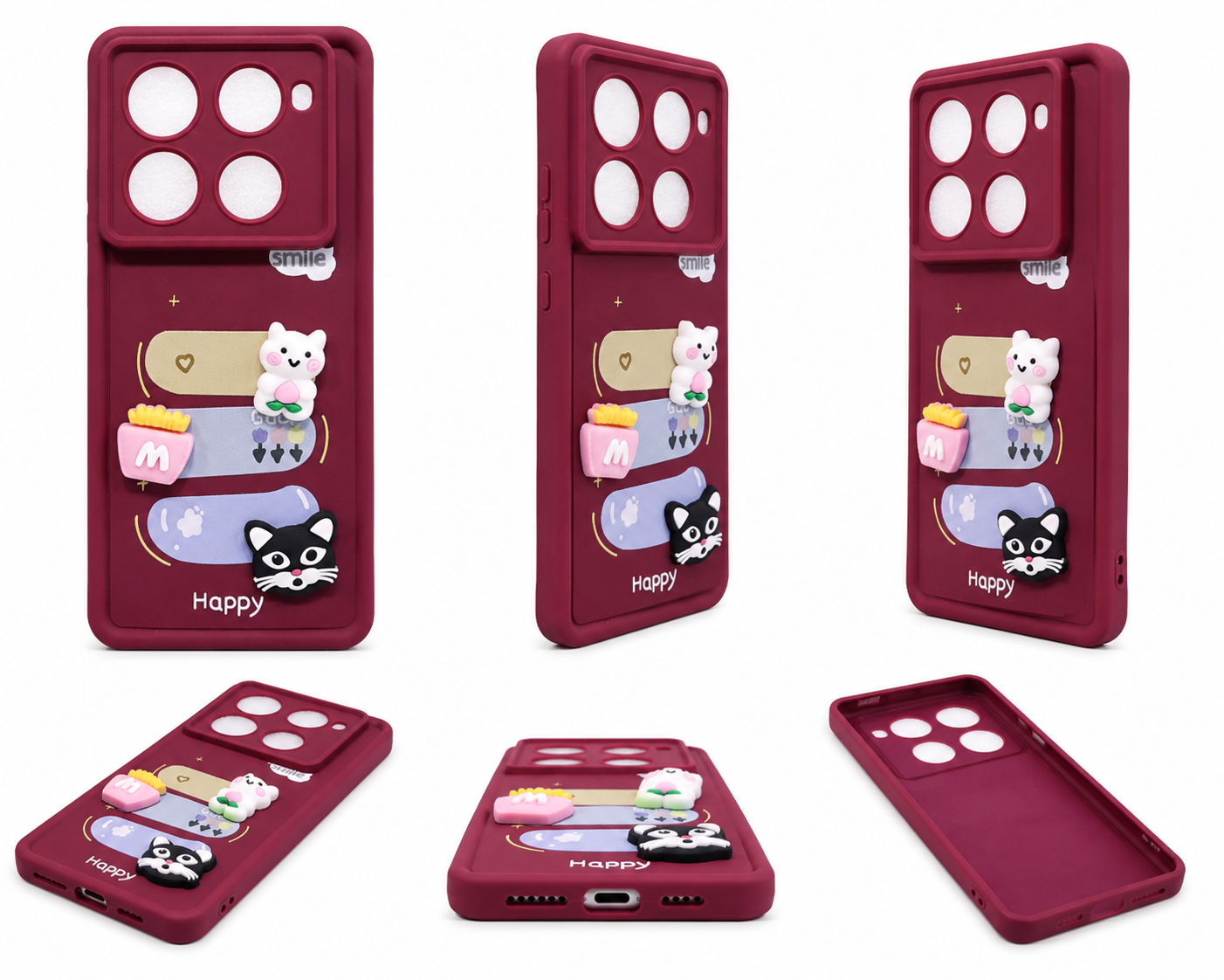 Infinix Note 40Pro Cartoon Silicone Phone Case