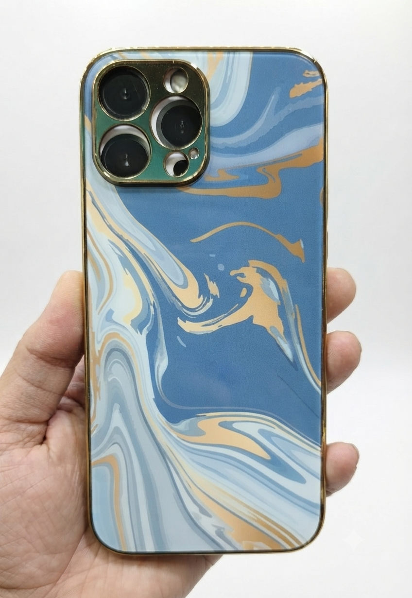 Iphone 13 Pro Max Markhor Edition/Blue Marble Flow cover