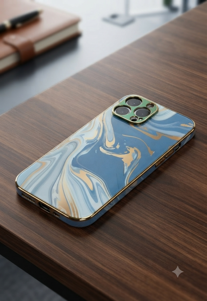 Iphone 13 Pro Max Markhor Edition/Blue Marble Flow cover