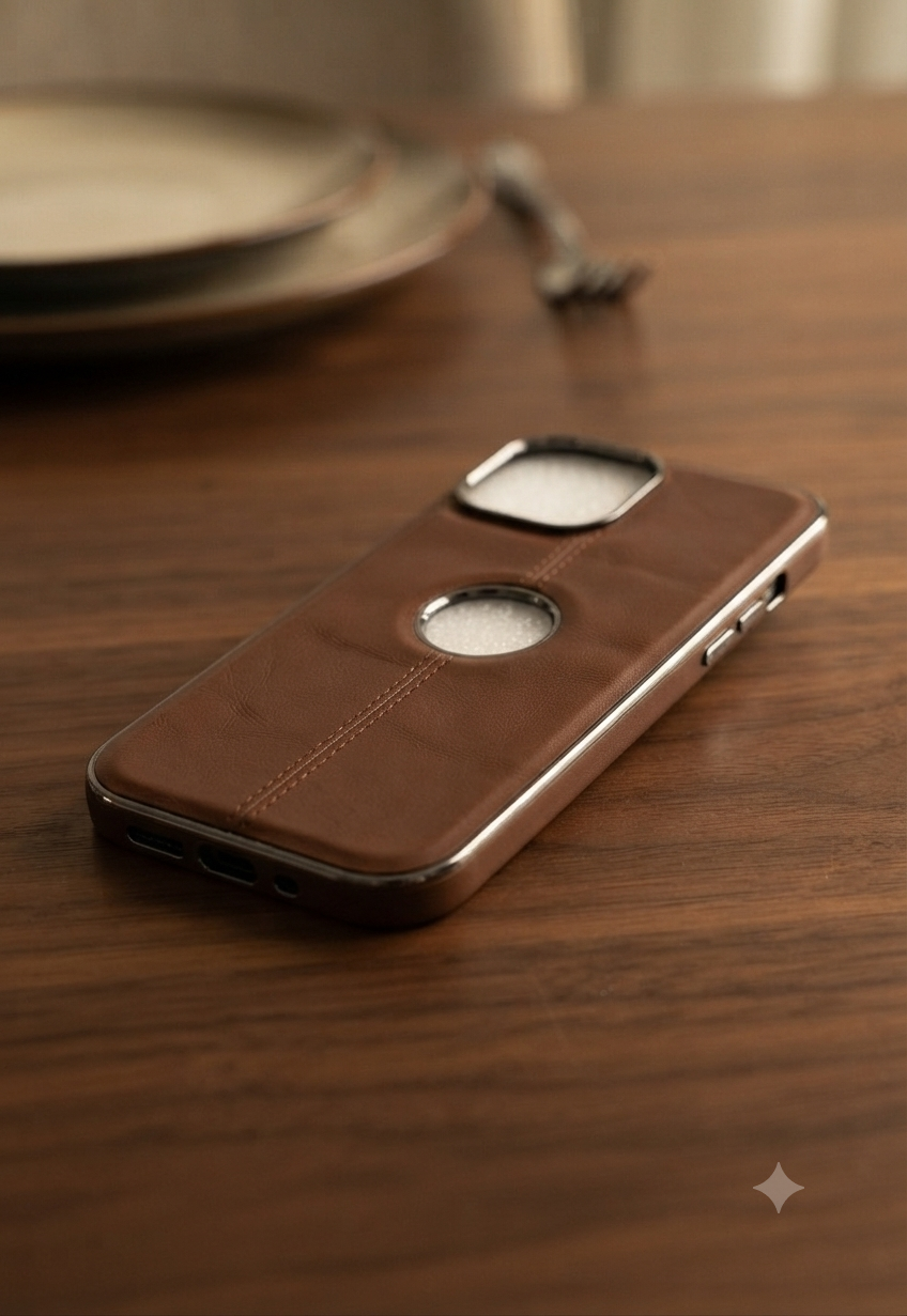 Iphone 13 Pro Max primim Leather/ AG Glass purple case