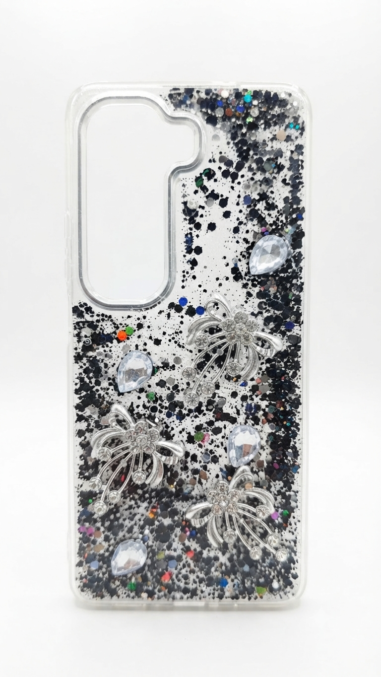 Infinix Multi-Colored Glitter Particles Fancy Case