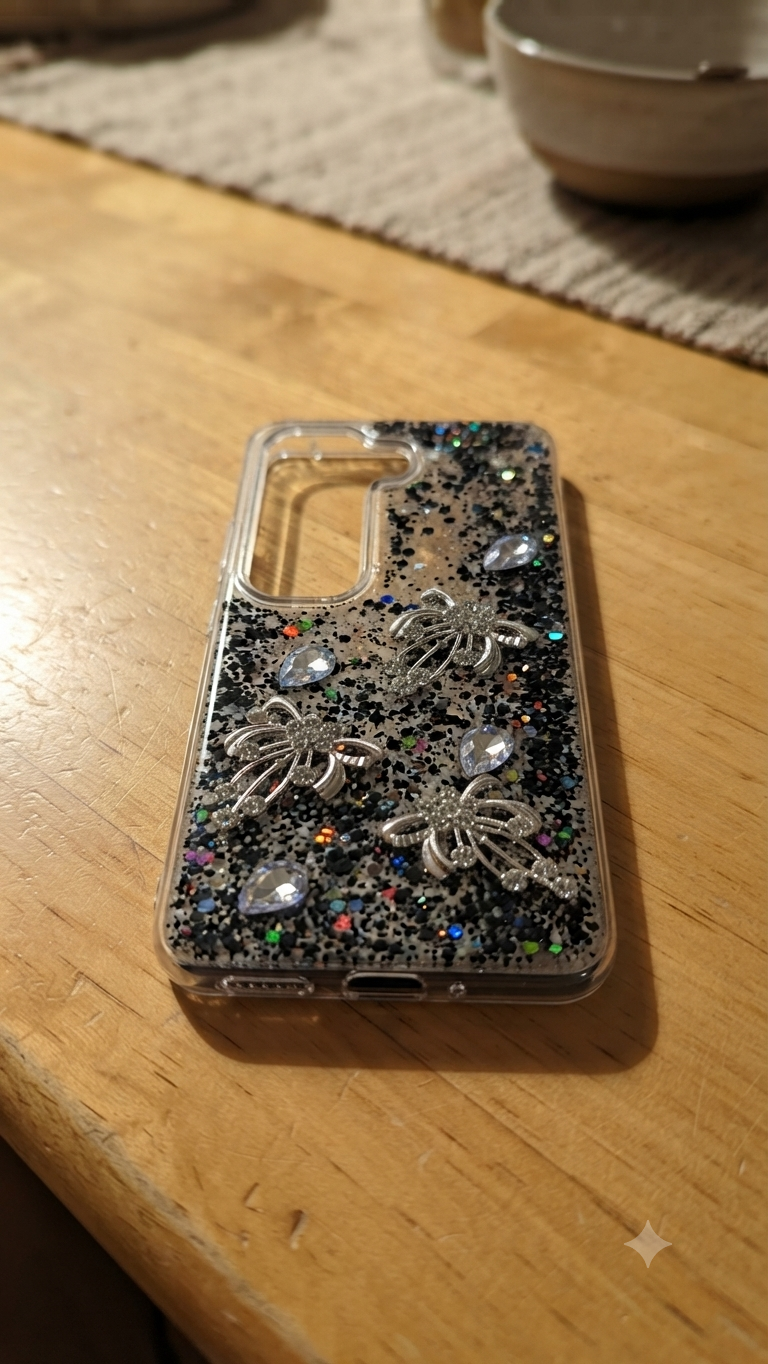 Infinix Multi-Colored Glitter Particles Fancy Case