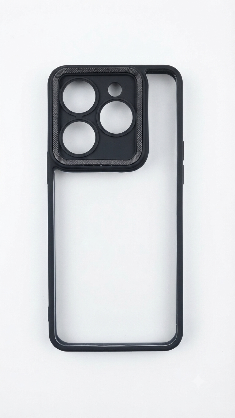 Infinix New clear Case with side color