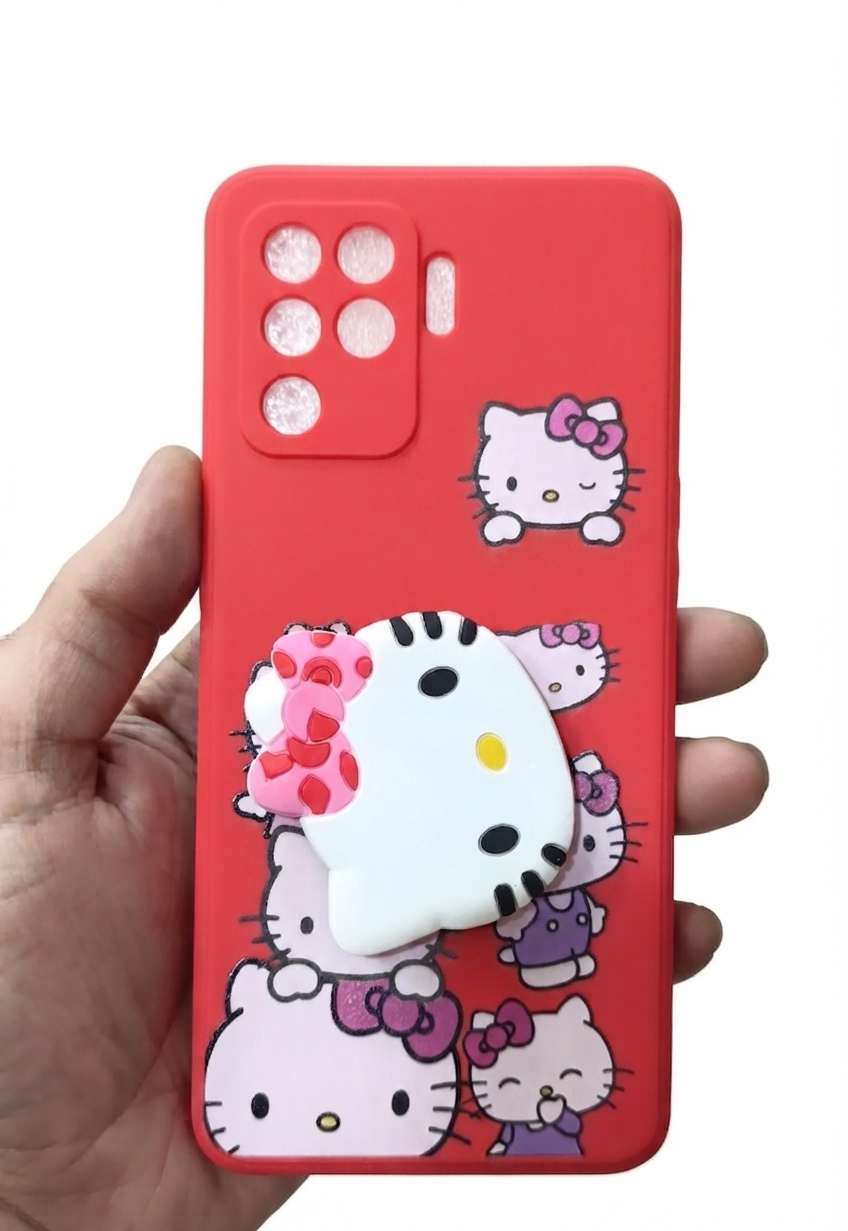 Premium Cartoon character case with poop socket case