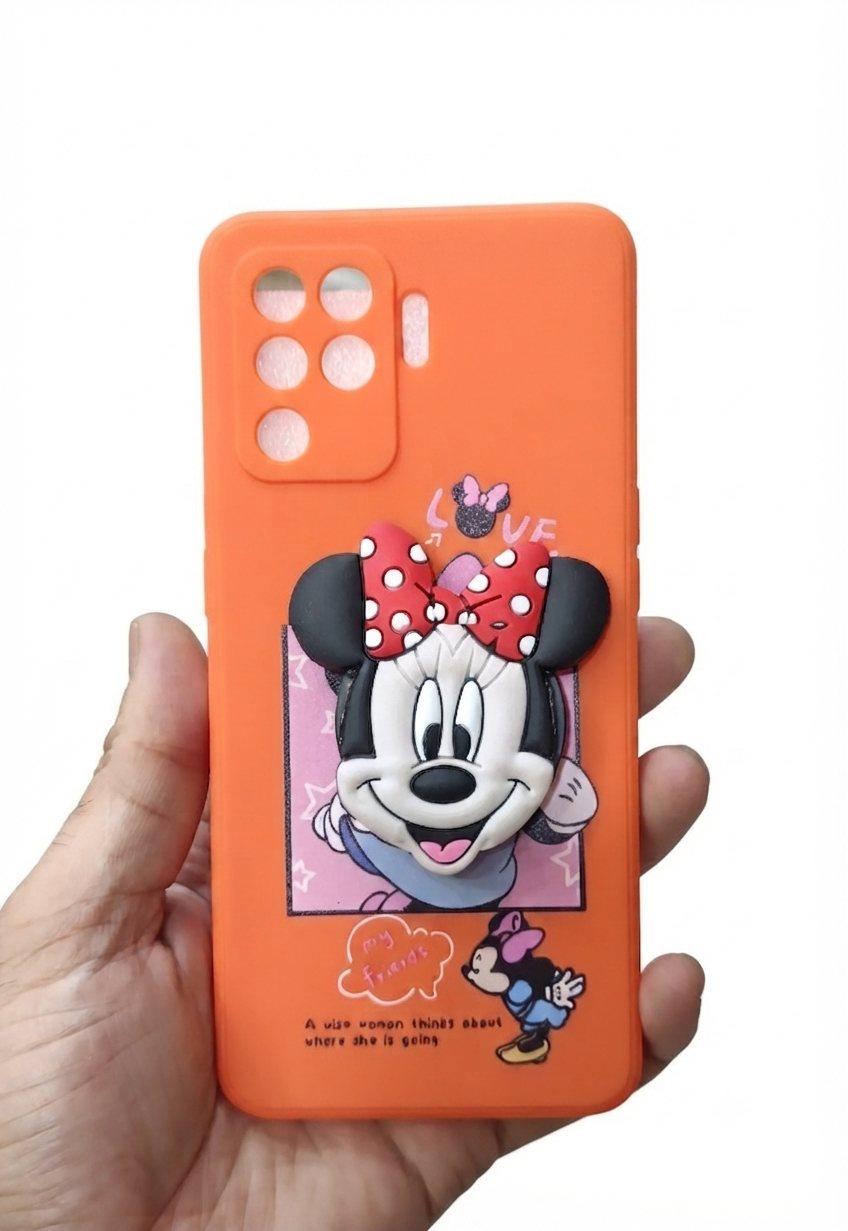 Premium Cartoon character case with poop socket case