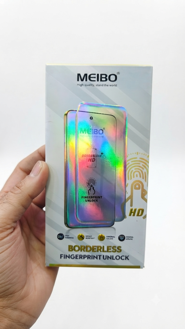 Meibo "Borderless HD" screen protector, specifically engineered for the Samsung S25 Ultra.