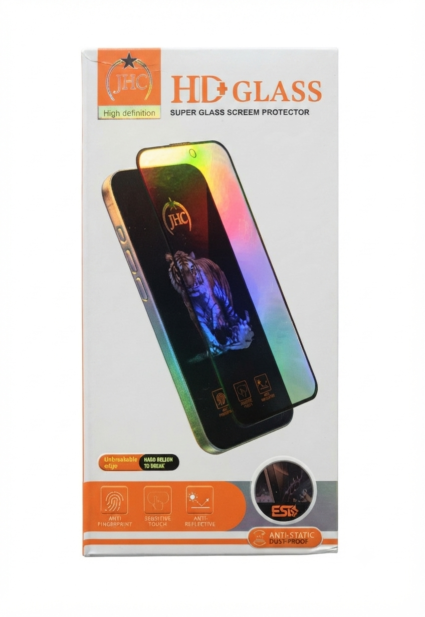 Tecno Camon 20/ Tecno Camon 18 JHC" brand HD+ Glass screen protector is designed for high-definition clarity.