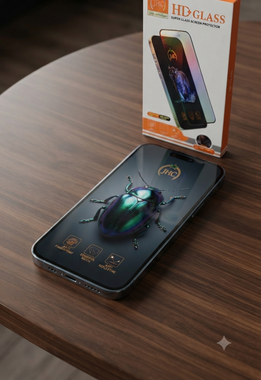 Tecno Camon 20/ Tecno Camon 18 JHC" brand HD+ Glass screen protector is designed for high-definition clarity.