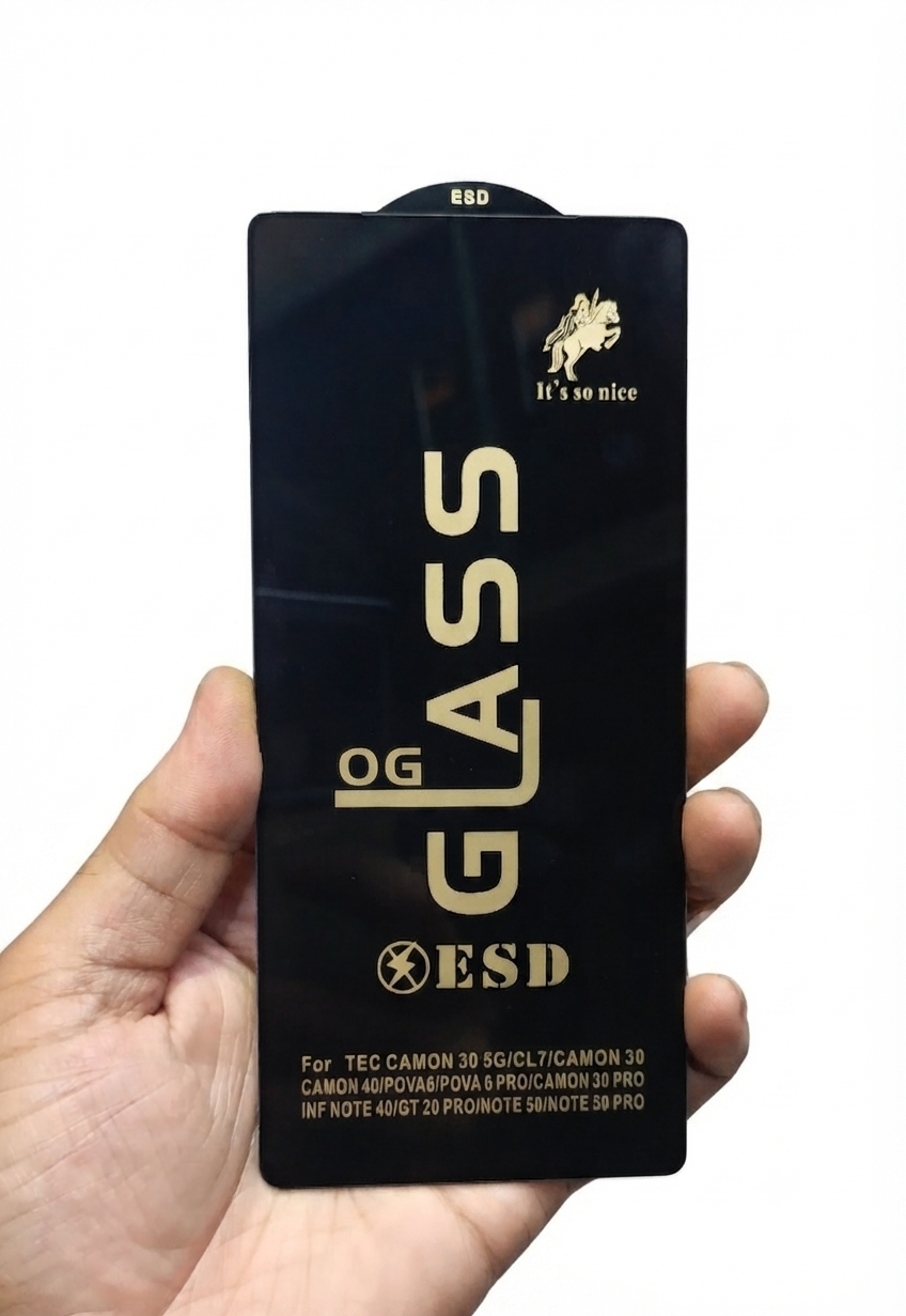 OG Glass" screen protector for an Infinix Tecno