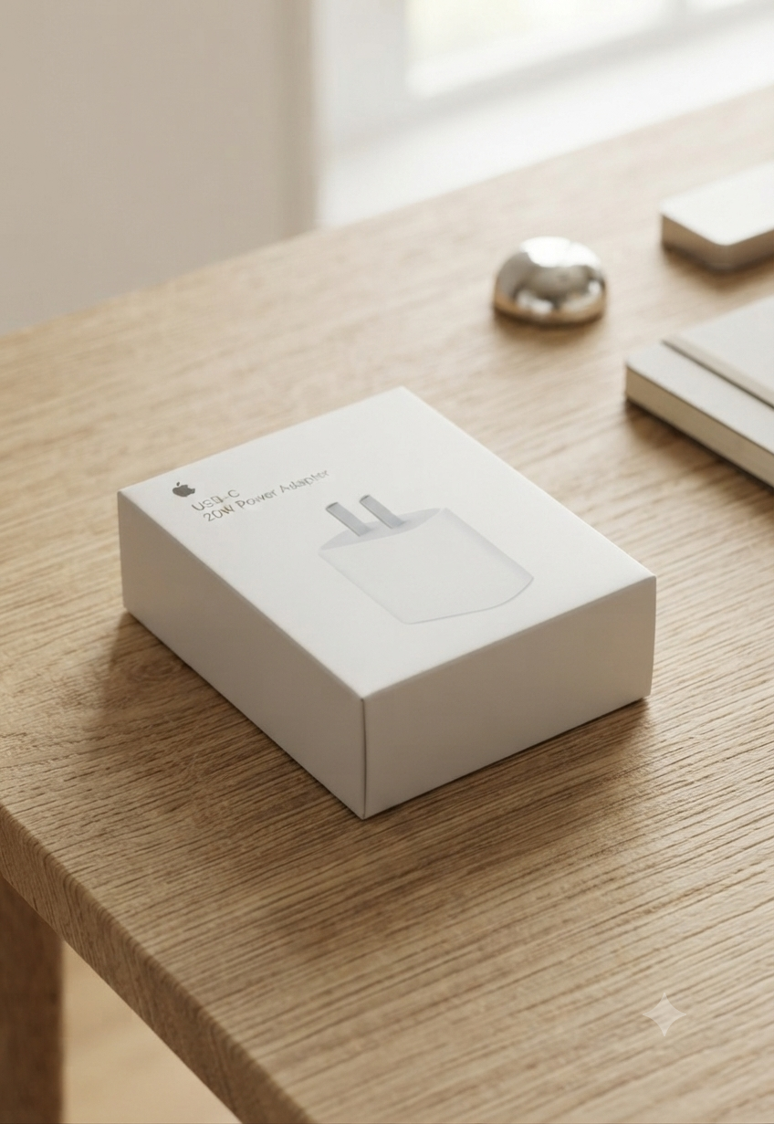 IPHONE USB-C PD 20W Power Adapter Charger 2 Pin (USA PIN)
