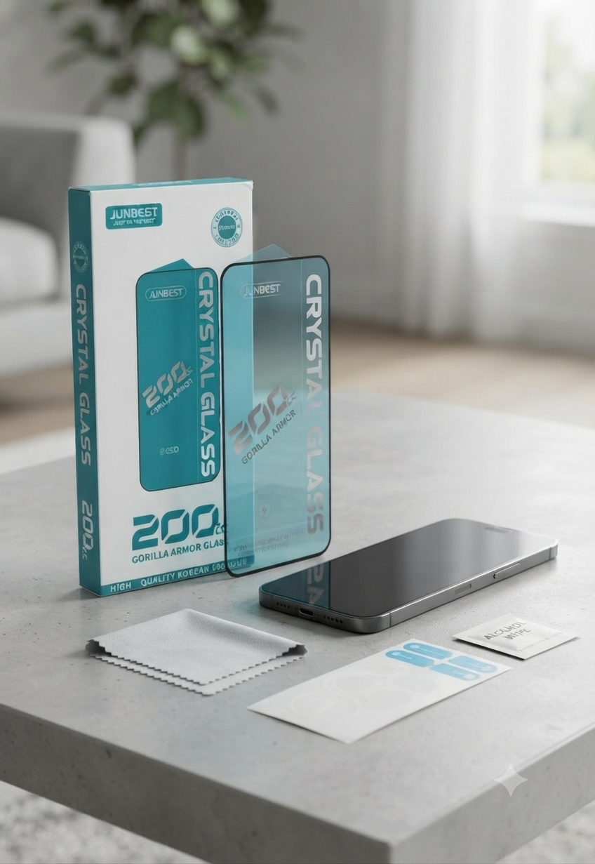 Junbest Crystal Glass 200cc Gorilla Armor Screen Protector