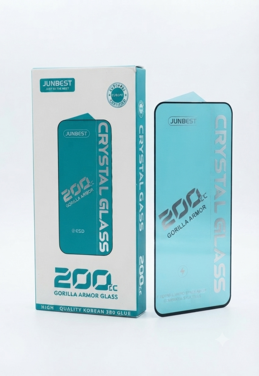 Junbest Crystal Glass 200cc Gorilla Armor Screen Protector For Samsung