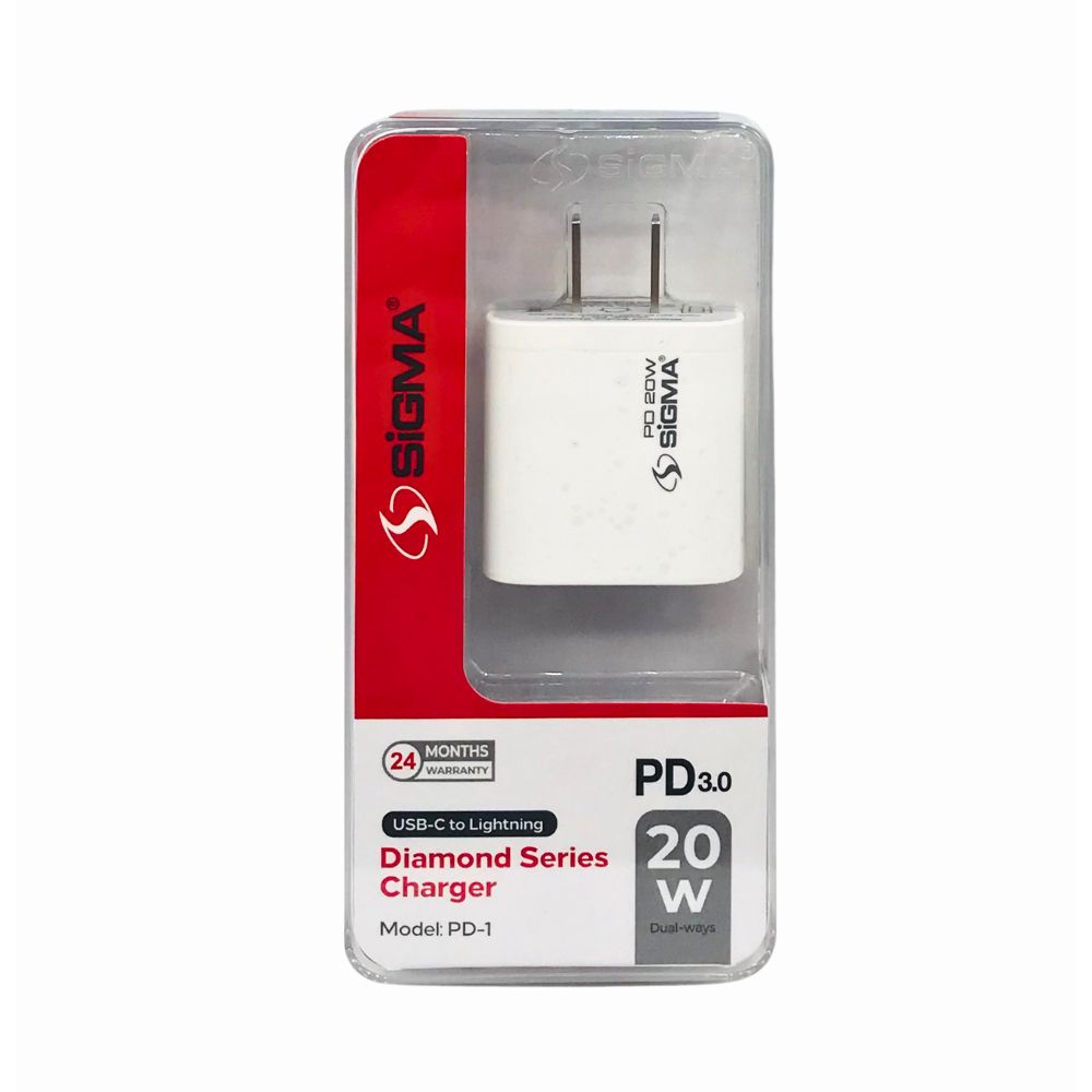 SIGMA NEO POWER PD1 (20W) DIAMOND SERIES CHARGER Iphone series