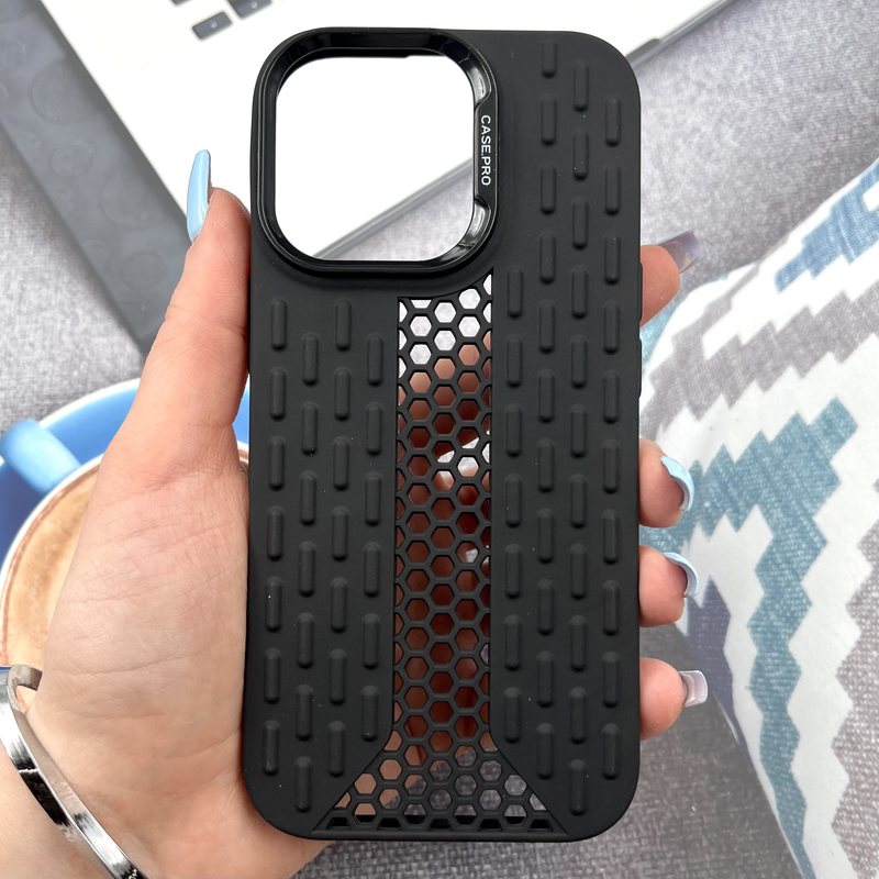 Coffee Brown 3D Quilted / Puffer Wave Cover,Black CasePro Honeycomb Tactical Cover
