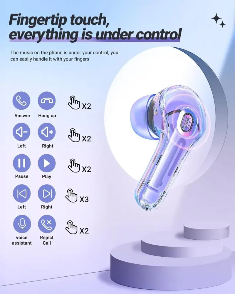 Ear buds Transparent Air39 Air pods Bluetooth Earphones Wireless Earbuds ENC