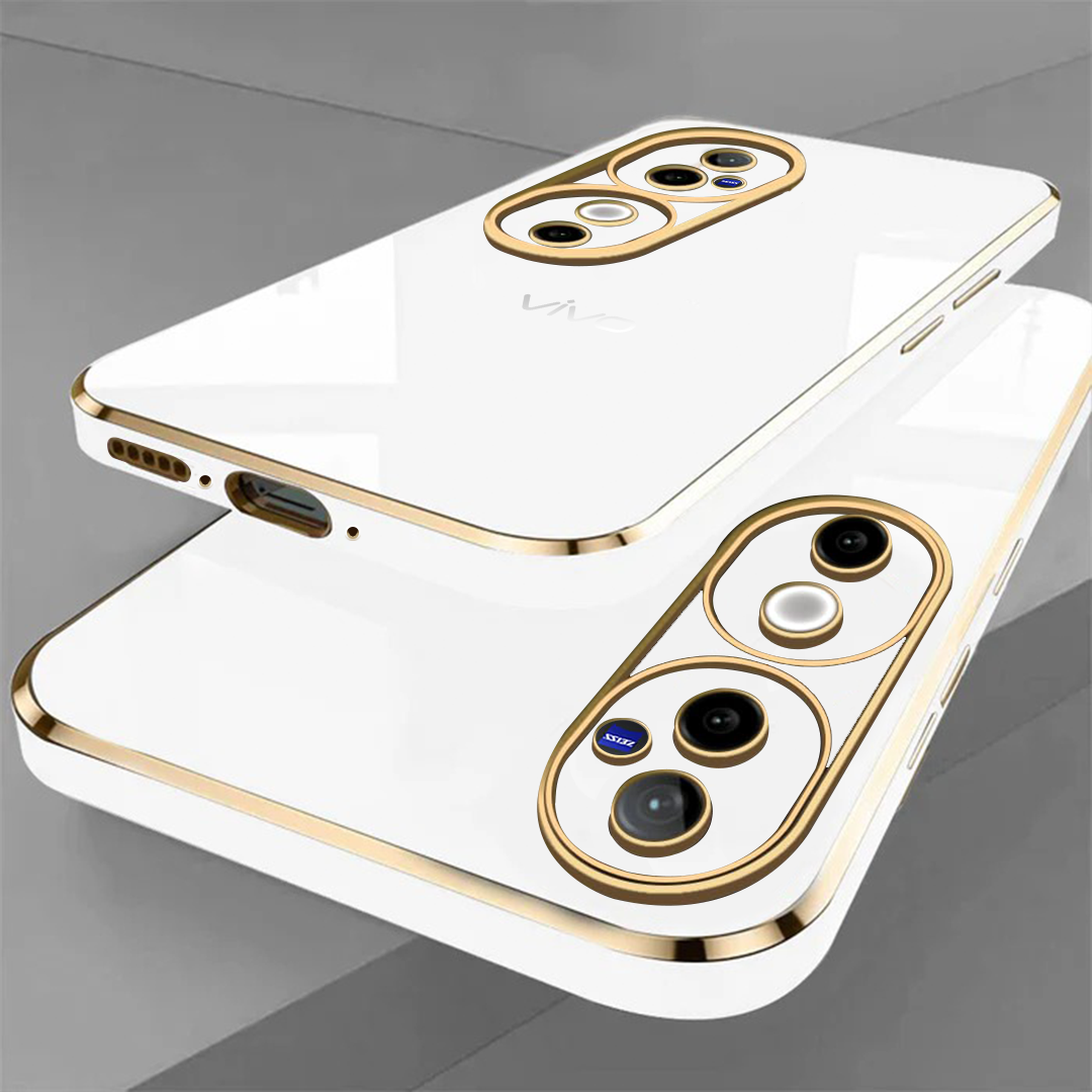 ULTRA-SHINE GOLD ELECTROPLATED LUXURIOUS BACK CASE WITH CAMERA PROTECTION