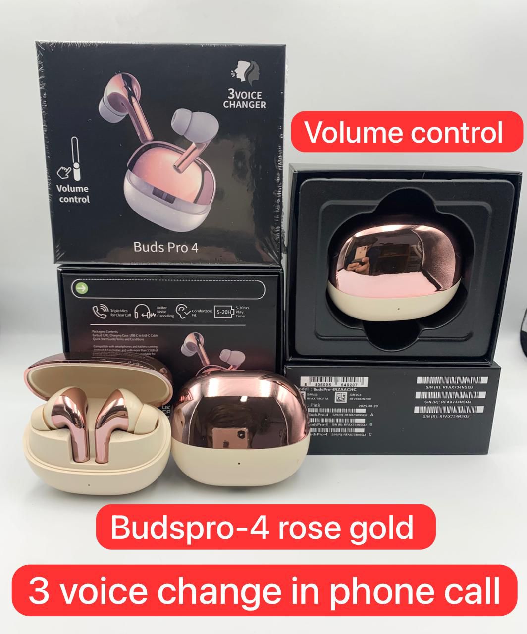 Buds Pro 4 Latest Edition wireless Earbuds