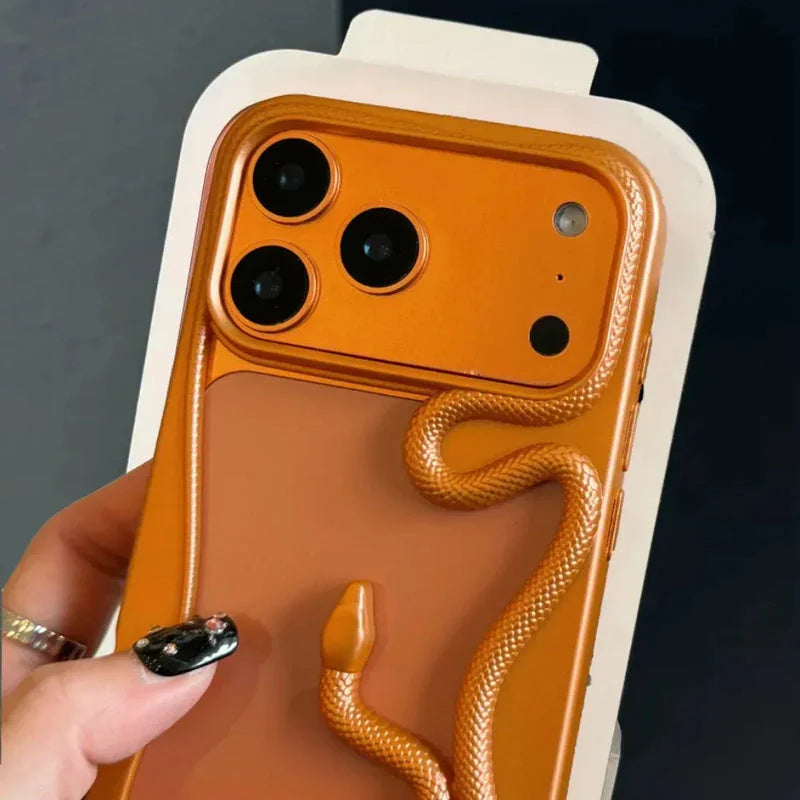 Electroplated Snake Case For iPhone  🐍 (NEW)