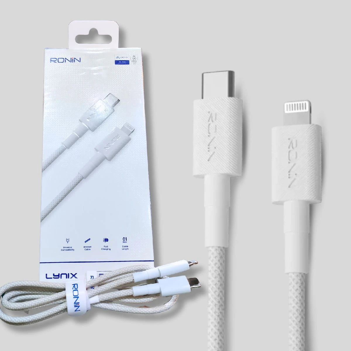 RONIN LYNIX Type-C to iOS/Type-C To C Fast Charging Cable