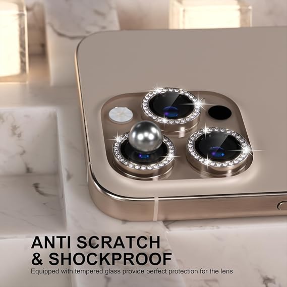 Iphone 16 Pro Max Diamond Camera Lens Protector for