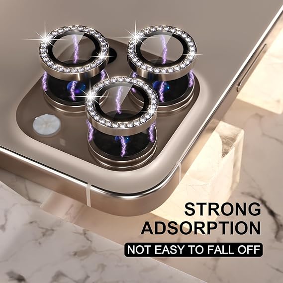 Iphone 16 Pro Max Diamond Camera Lens Protector for