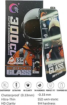 Vivo Y200 Screen Protector - Black - Premium G-tel 300CC Tempered High Quality Big Corner Screen Protector