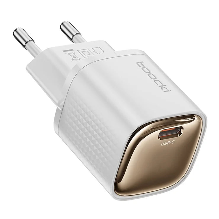 TOOCKI TCT20 PD 20W USB-C Wall Charger Fast Charging Adapter EU Plug - White Best For iphone, Samsung