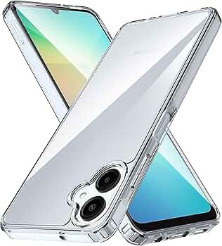 Samsung Galaxy _ Bumper Transparent Back Cover Soft TPU Shock Proof Drop Protective Crystal Clear Case (Transparent)