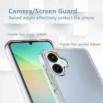 Samsung Galaxy _ Bumper Transparent Back Cover Soft TPU Shock Proof Drop Protective Crystal Clear Case (Transparent)
