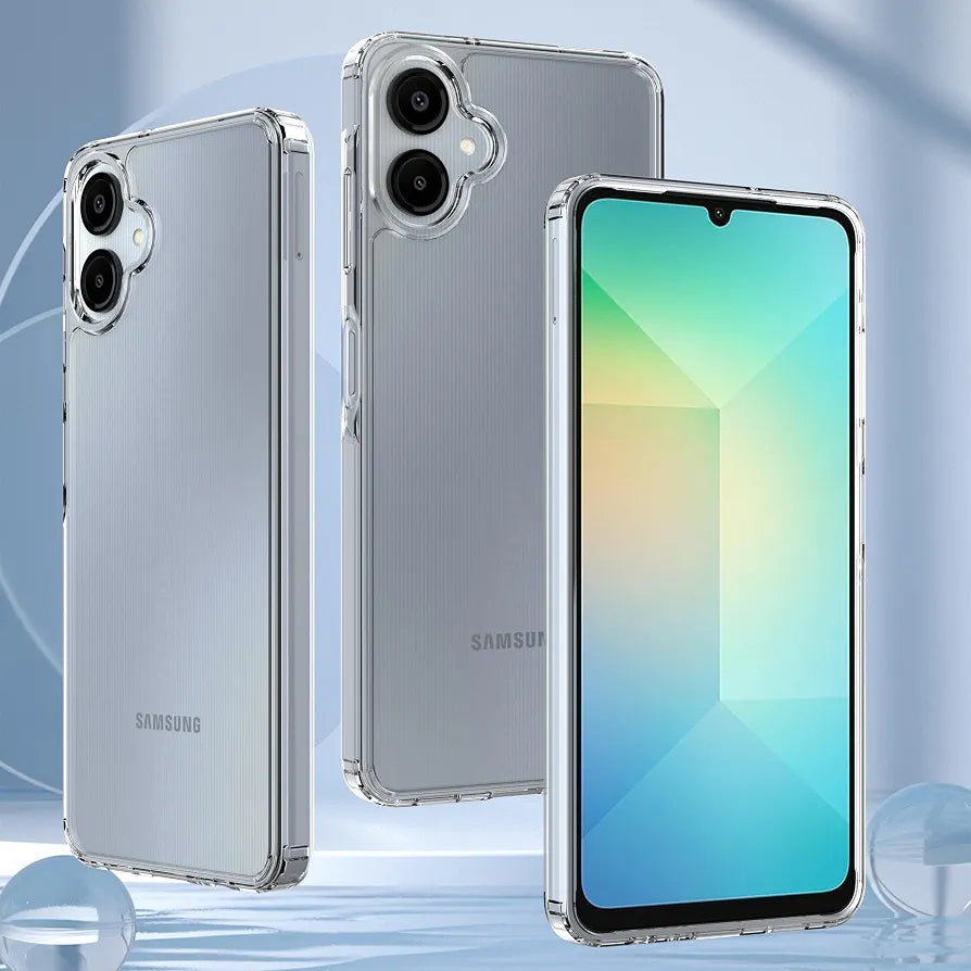 Samsung Galaxy _ Bumper Transparent Back Cover Soft TPU Shock Proof Drop Protective Crystal Clear Case (Transparent)