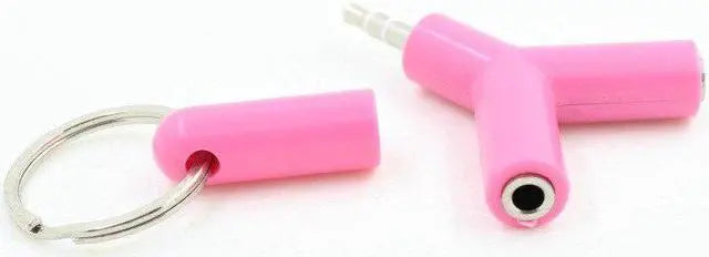 3.5mm (WITHOUT MIC) Y- Shape Audio Splitter Converter Adapter Phone Converter (Android, iOS)