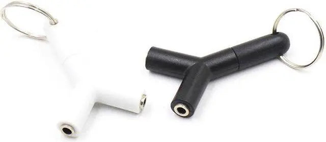 3.5mm (WITHOUT MIC) Y- Shape Audio Splitter Converter Adapter Phone Converter (Android, iOS)
