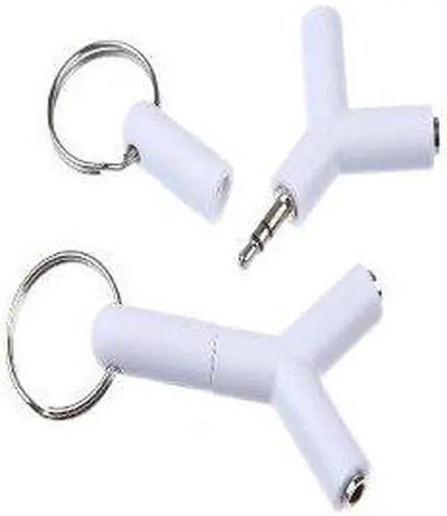 3.5mm (WITHOUT MIC) Y- Shape Audio Splitter Converter Adapter Phone Converter (Android, iOS)