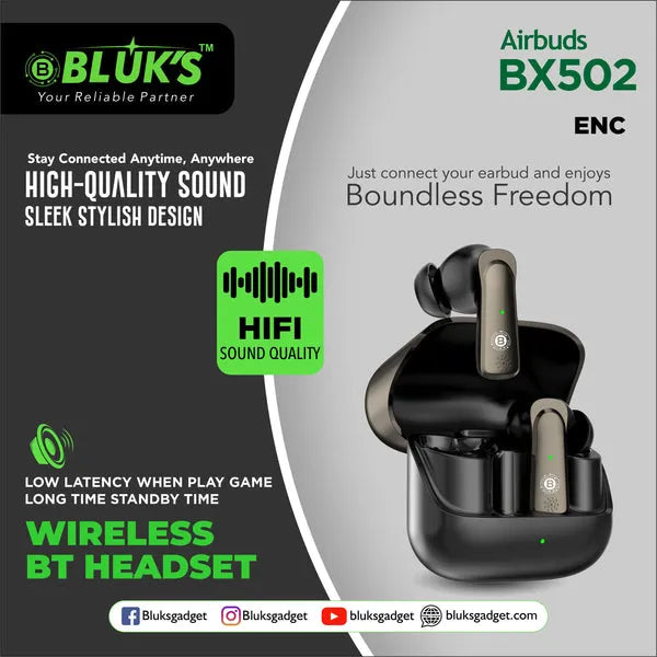 Bluks BX-502 Wireless Earbuds