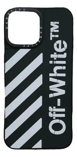Iphone 14 Pro Max M&M's ,Astronaut Space,Off-White Style Stripe Phone Case