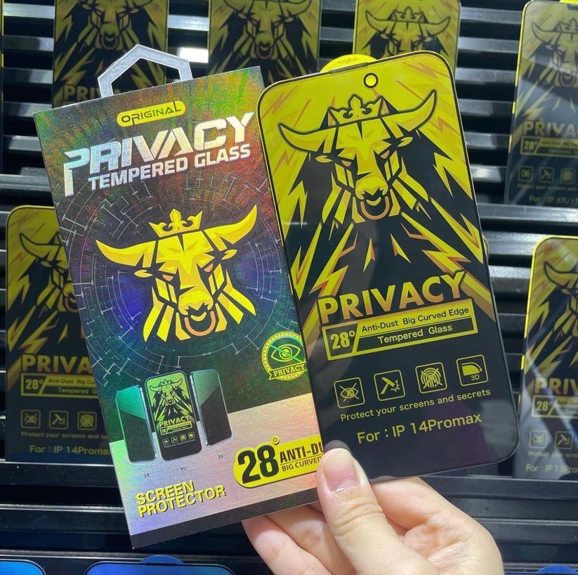 King Bull Privacy Tempered Glass Protector for iPhone 12 To 17 Pro Max Best Price