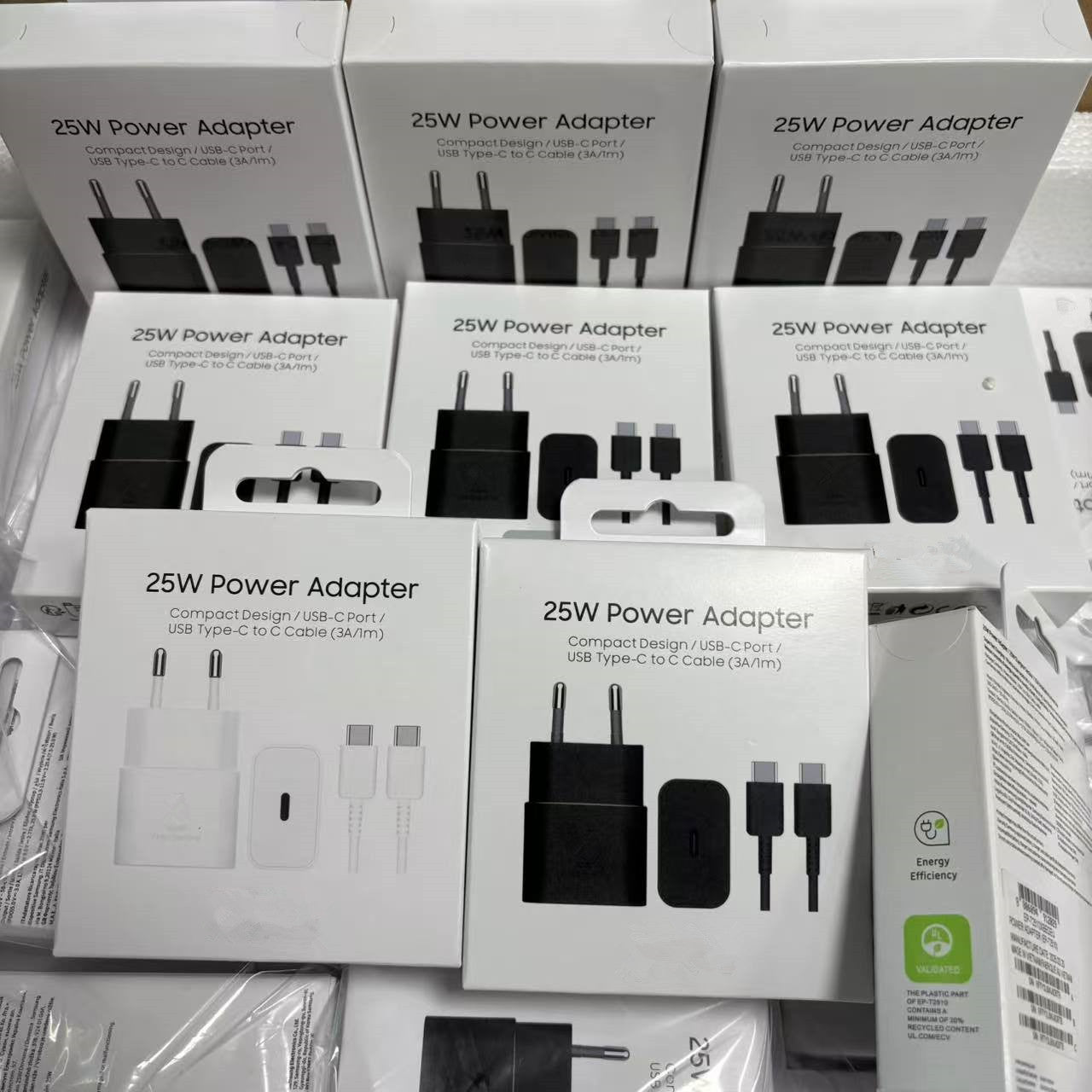 25W Usb c Super Fast Charger Charger Type C Travel Adapter With 3A Cable for Samsung S25 S24 S23 S21 S22 Note10