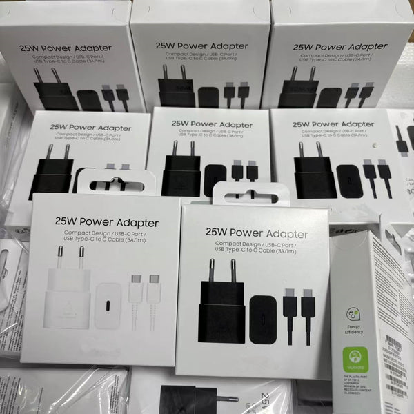 25W Usb c Super Fast Charger Charger Type C Travel Adapter With 3A Cable for Samsung S25 S24 S23 S21 S22 Note10