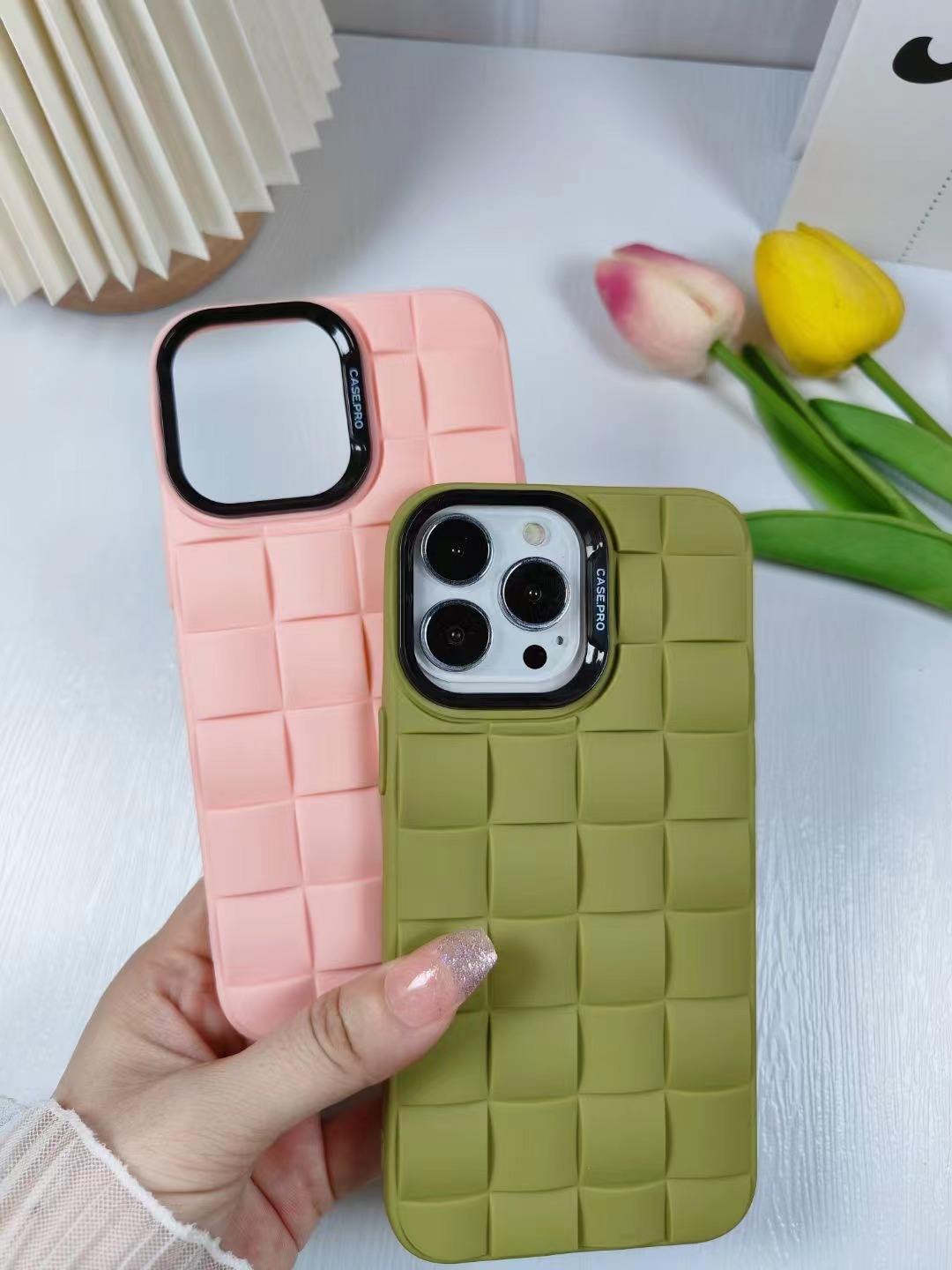 Hot Sale Delicate Woven Pattern TPU Phone Case Versatile for Multiple Styles of Mobile Phones