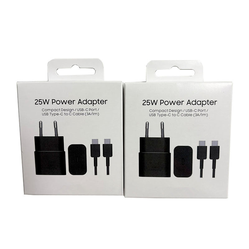 25W Usb c Super Fast Charger Charger Type C Travel Adapter With 3A Cable for Samsung S25 S24 S23 S21 S22 Note10