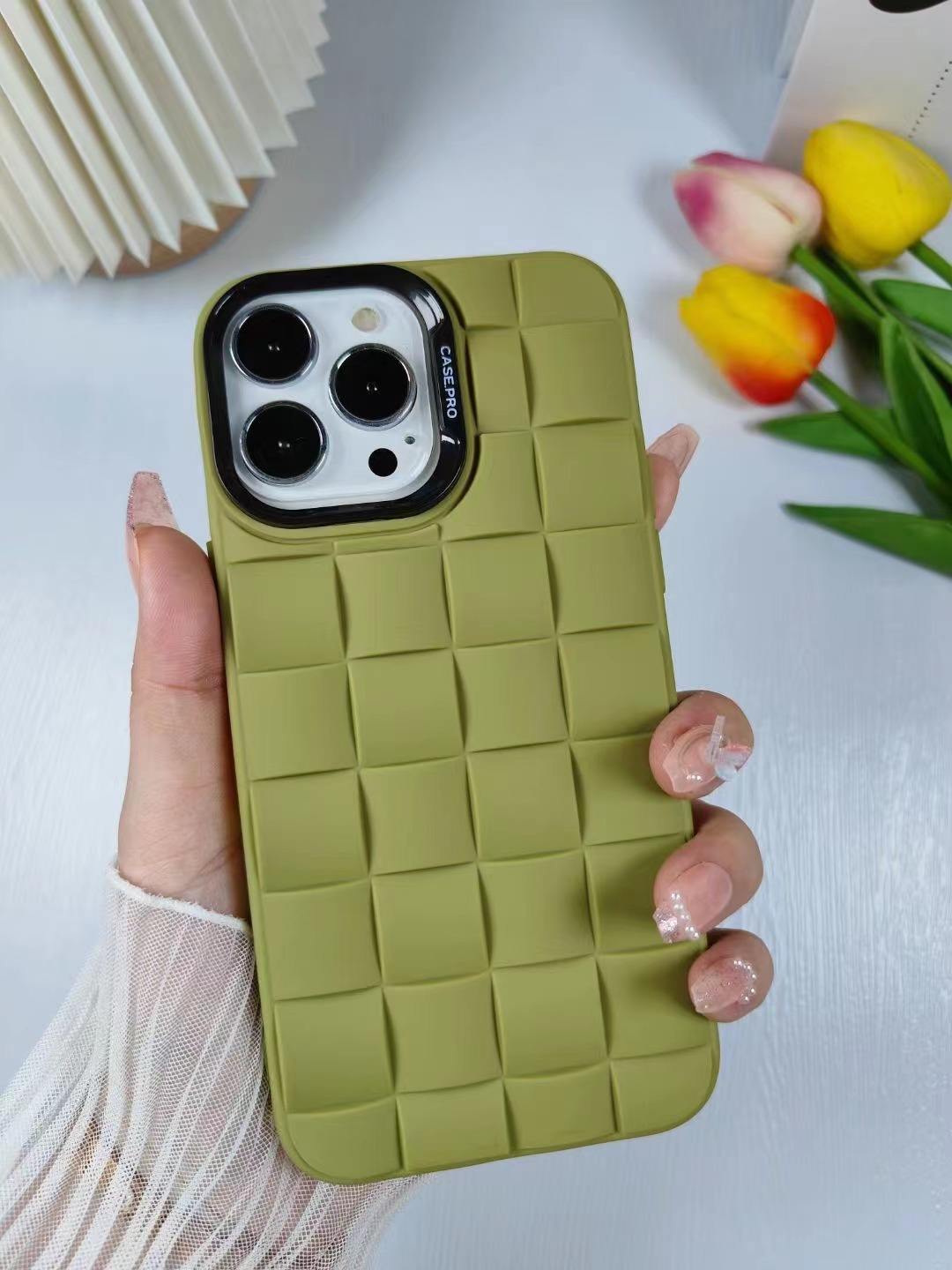 Hot Sale Delicate Woven Pattern TPU Phone Case Versatile for Multiple Styles of Mobile Phones