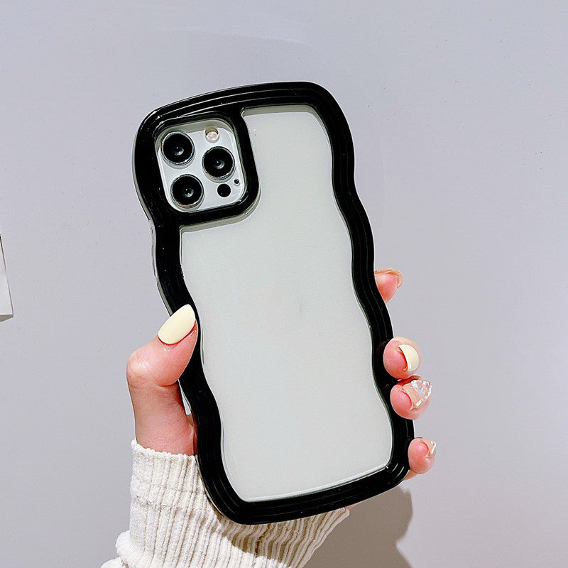 Curve Wave Frame Candy Korean Phone Case for iPhone
