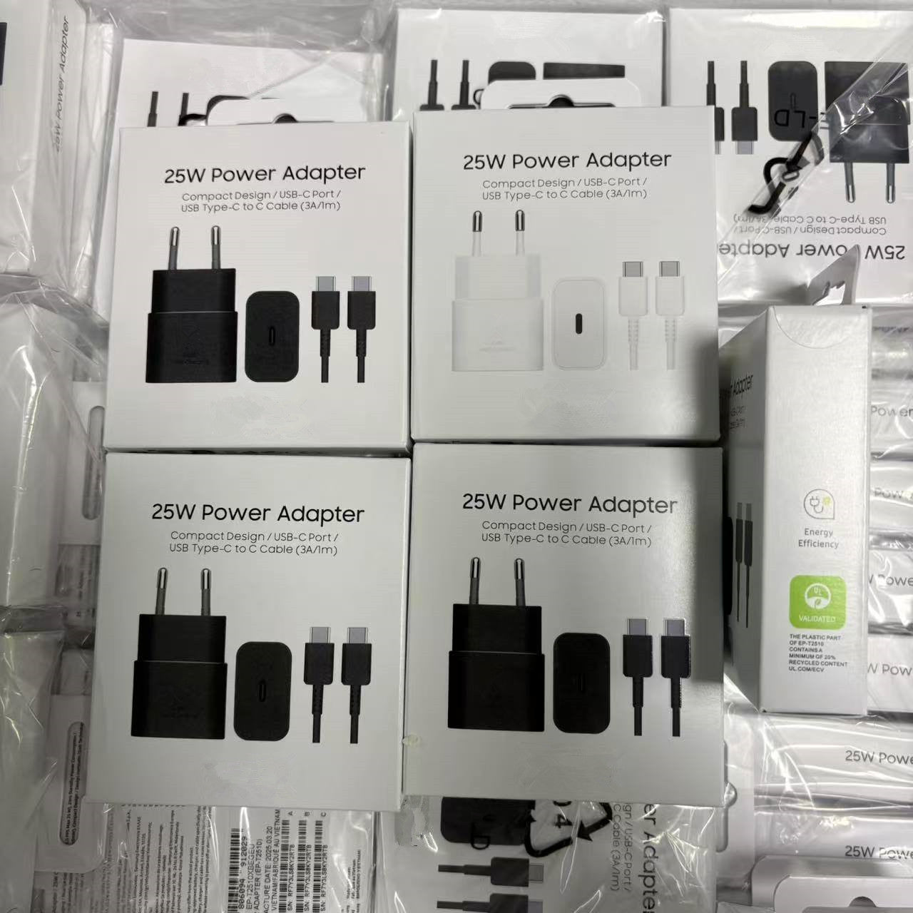 25W Usb c Super Fast Charger Charger Type C Travel Adapter With 3A Cable for Samsung S25 S24 S23 S21 S22 Note10
