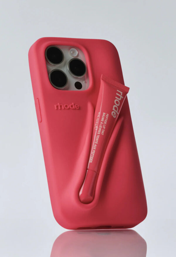 Rhode Lip Tint Holder Silicone Case – Soft Peach